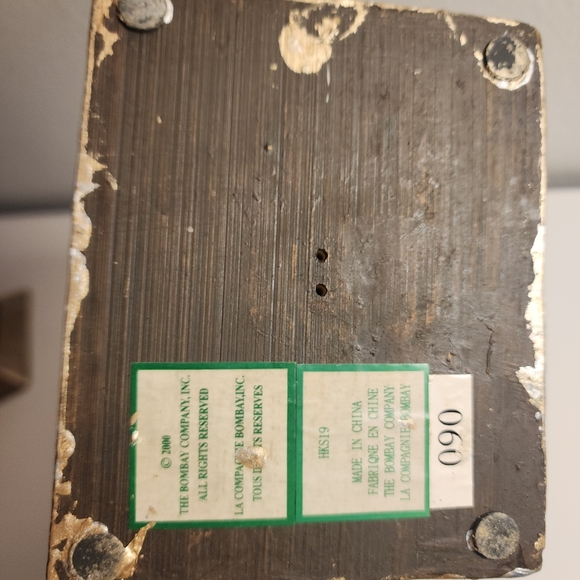 Set of 2 Vintage The Bombay Company detailed Chinese Temple Lion Foo Dog Resin - Picture 9 of 16